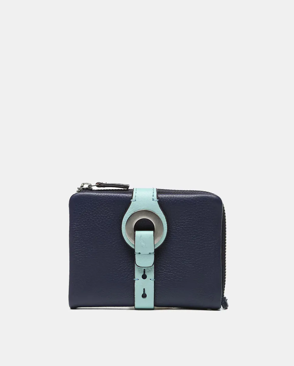 Маленькая сумка-кошелек Oceans Diary с металлической застежкой из голубой кожи Abbacino, синий 
Маленькая сумка-кошелек Oceans Diary с металлической застежкой из голубой кожи Abbacino, синий