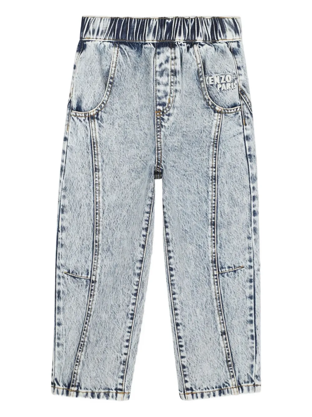 Джинсы с эффектом потертости Kenzo Kids, синий
Джинсы с эффектом потертости Kenzo Kids, синий