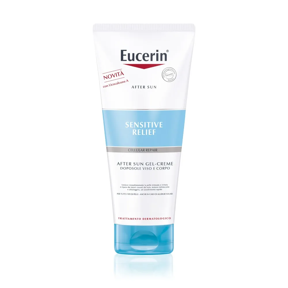 Eucerin After Sun Sensitive Relief 200 мл После загара для лица и тела 
Eucerin After Sun Sensitive Relief 200 мл После загара для лица и тела