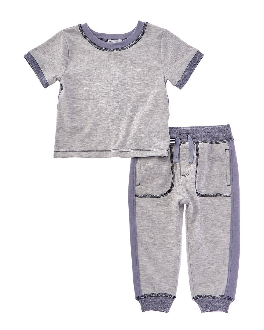 Великолепный комплект из 2 предметов: футболка с облачной отделкой и спортивные брюки Splendid, серый
Великолепный комплект из 2 предметов: футболка с облачной отделкой и спортивные брюки Splendid, серый