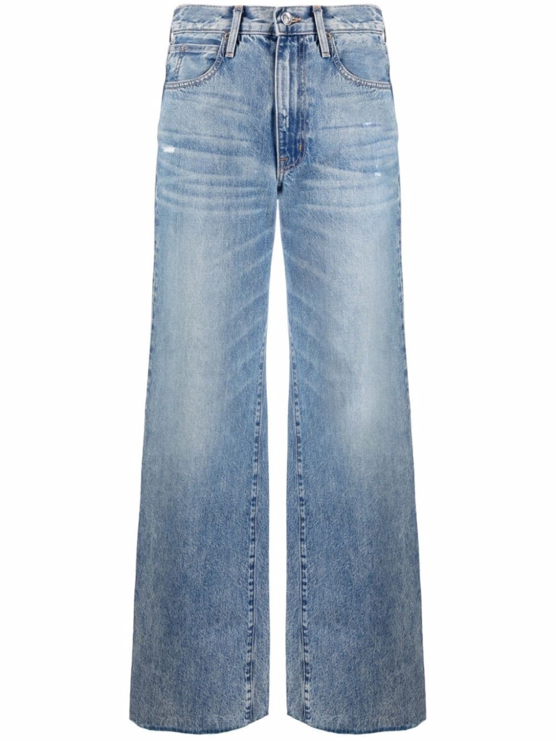 SLVRLAKE широкие джинсы Grace с бахромой, синий
SLVRLAKE широкие джинсы Grace с бахромой, синий