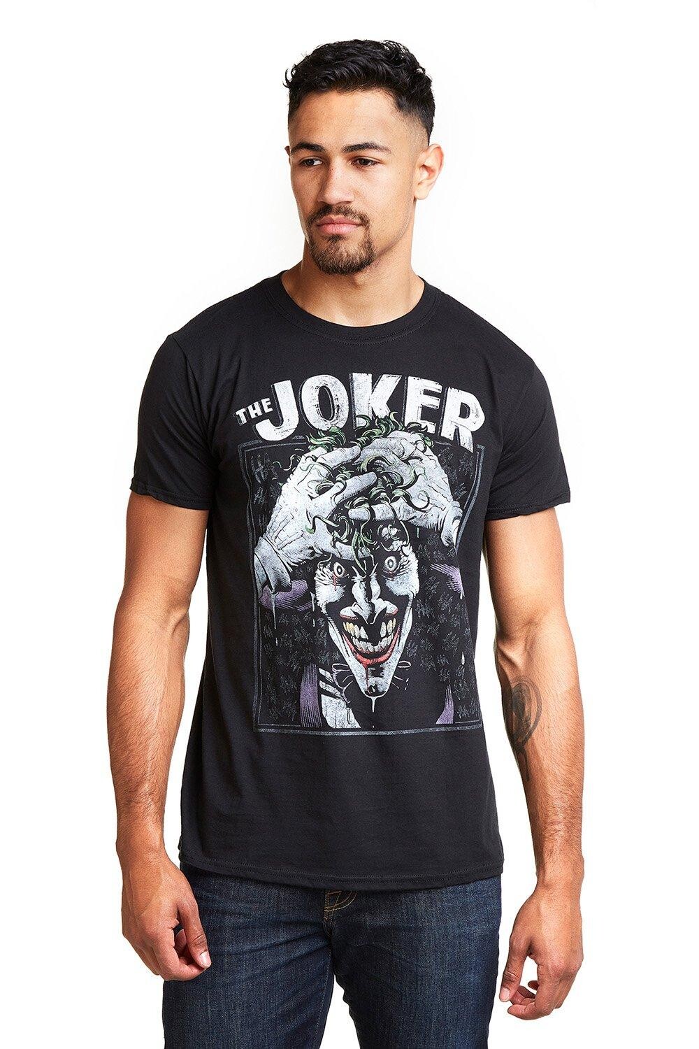 Хлопковая футболка Crazed Joker DC Comics, черный
Хлопковая футболка Crazed Joker DC Comics, черный