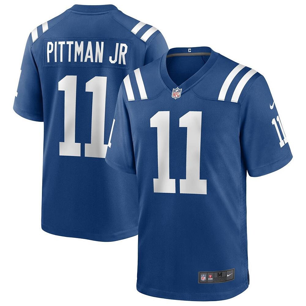 Мужское джерси Nike Michael Pittman Jr. Royal Indianapolis Colts Player Game, цвет Clt Blue
Мужское джерси Nike Michael Pittman Jr. Royal Indianapolis Colts Player Game, цвет Clt Blue