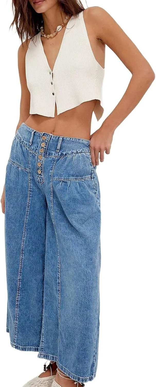 Брюки-палаццо женские мешковатые Mid Rise с плиссировкой и эластичным поясом, S-XXL
Брюки-палаццо женские мешковатые Mid Rise с плиссировкой и эластичным поясом, S-XXL