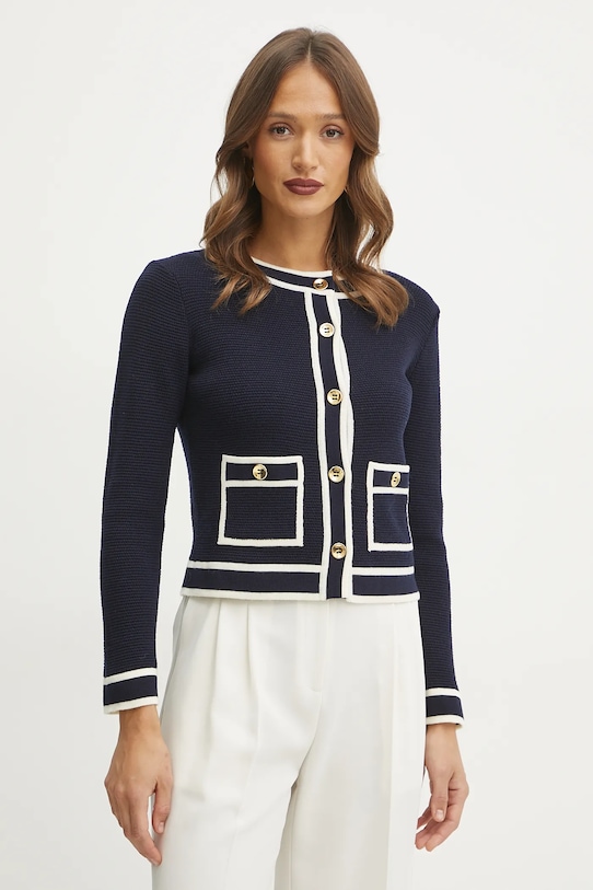Шерстяной кардиган Luisa Spagnoli, темно-синий
Шерстяной кардиган Luisa Spagnoli, темно-синий