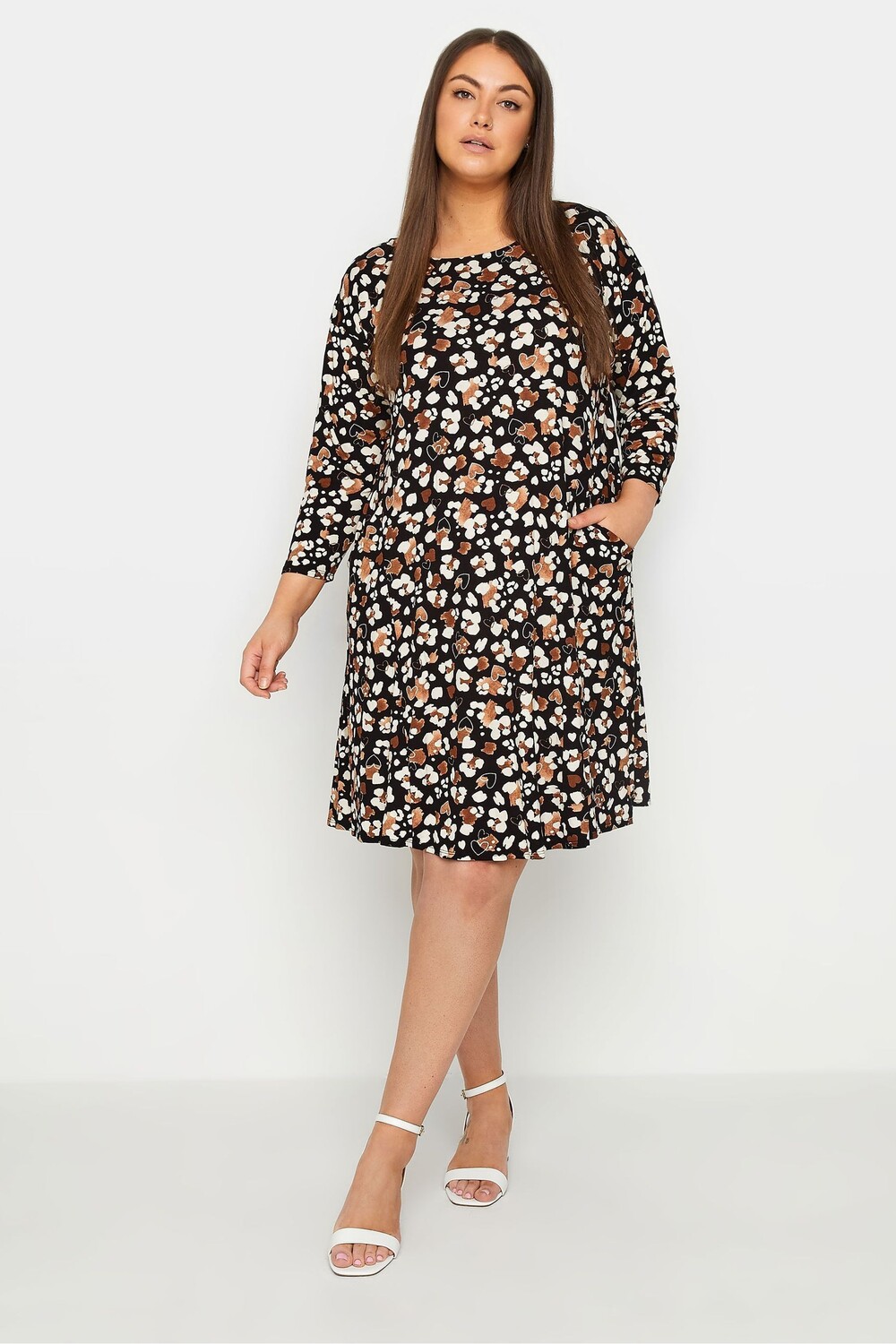 Платье из джерси с карманами и животным принтом Evans, черный
Платье из джерси с карманами и животным принтом Evans, черный