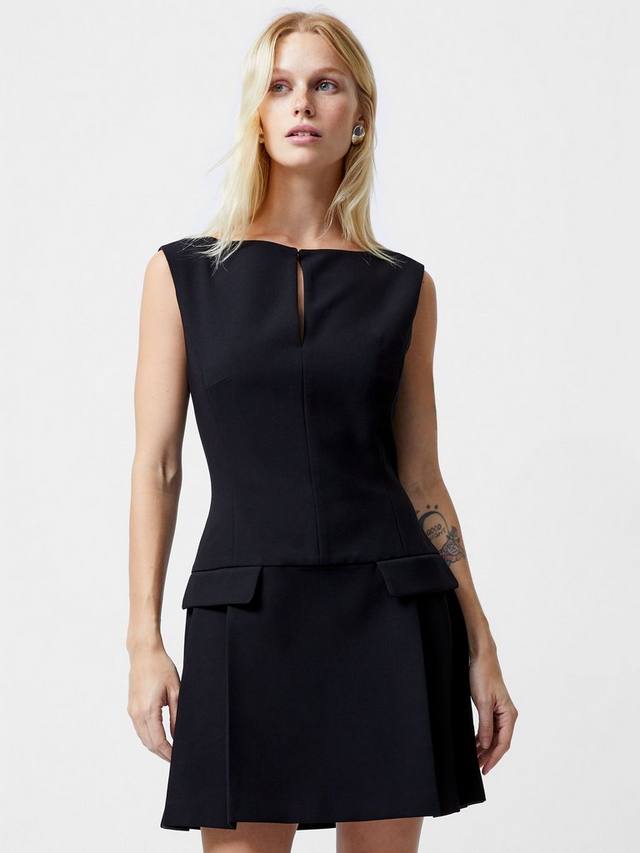 Мини-платье в складку из саржи azra French Connection, черный
Мини-платье в складку из саржи azra French Connection, черный