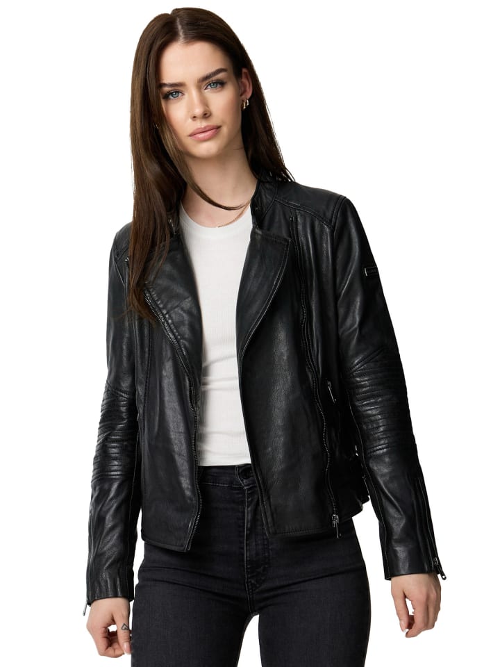 Кожаная куртка Tazzio, черный
Кожаная куртка Tazzio, черный