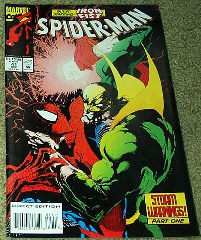 Spider-Man No. 41 Dec "Guest Starring Iron Fist" (Marvel)
Spider-Man No. 41 Dec "Guest Starring Iron Fist" (Marvel)