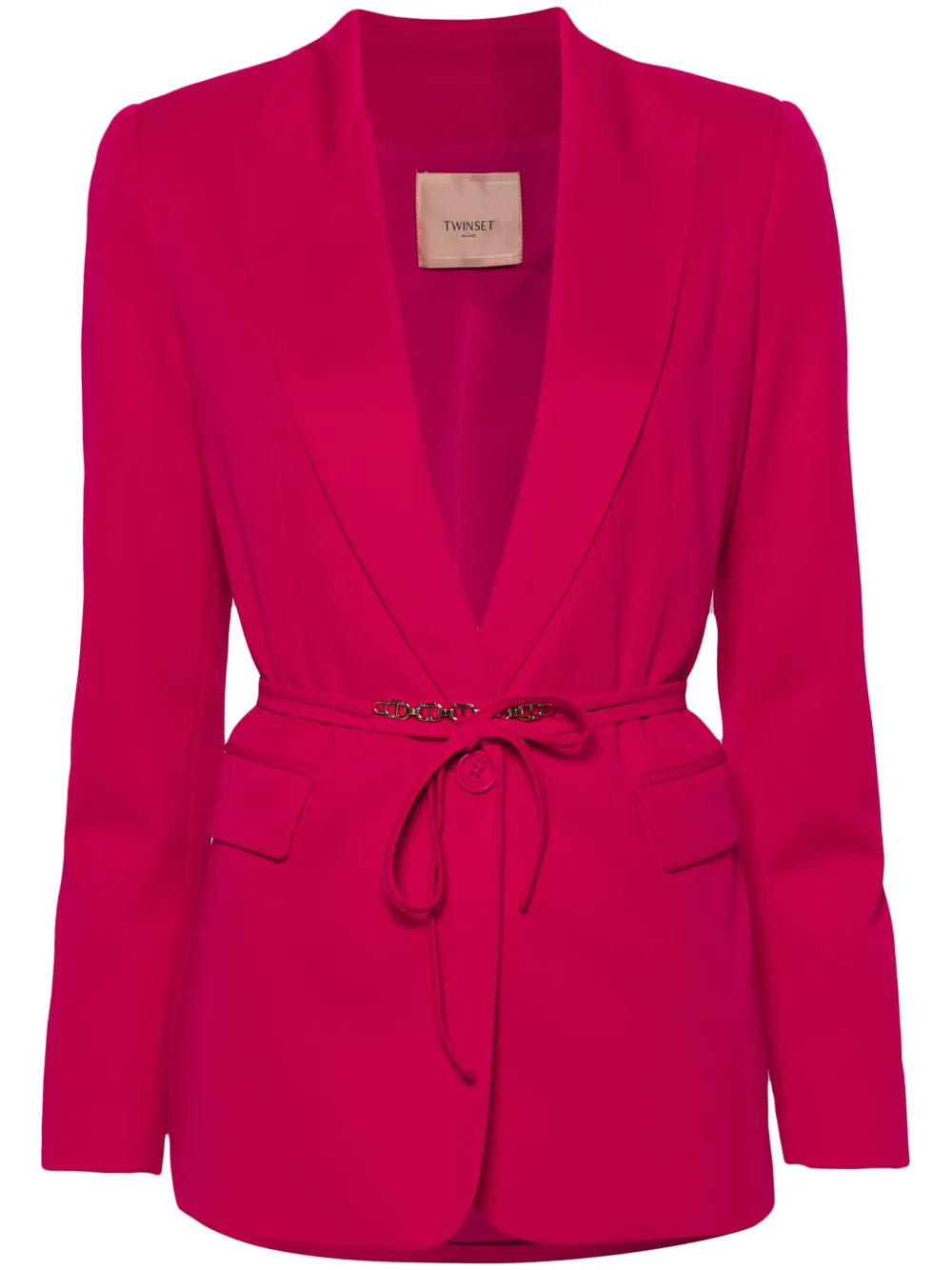 Жакет в рубчик с логотипом TWINSET, розовый
Жакет в рубчик с логотипом TWINSET, розовый