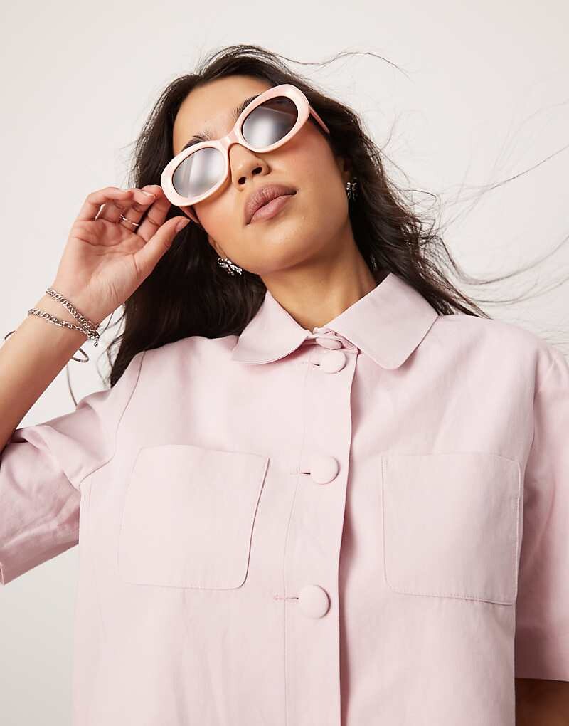 ASOS DESIGN – Короткий пиджак с короткими рукавами и льняным наполнением розового цвета, однотонный
ASOS DESIGN – Короткий пиджак с короткими рукавами и льняным наполнением розового цвета, однотонный