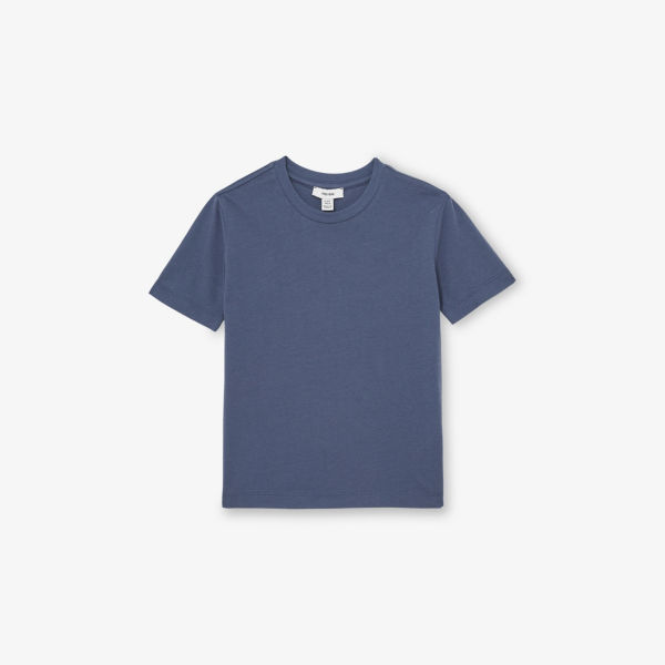 Футболка Reiss с круглым вырезом из хлопкового джерси 9-13 лет, синий 
Футболка Reiss с круглым вырезом из хлопкового джерси 9-13 лет, синий