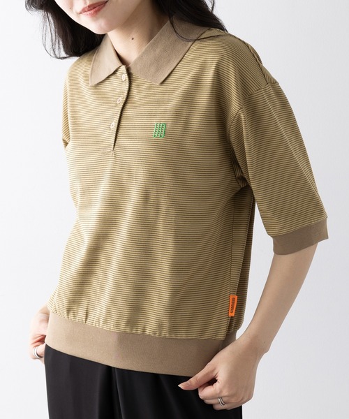 Футболка-поло с бордюром Universal Overall, бежевая
Футболка-поло с бордюром Universal Overall, бежевая