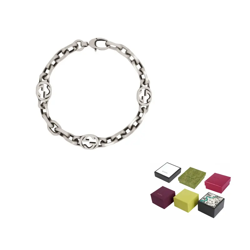 GUCCI Цепочка-браслет с переплетающимся звеном G в 925 стерлинговом серебре
GUCCI Цепочка-браслет с переплетающимся звеном G в 925 стерлинговом серебре