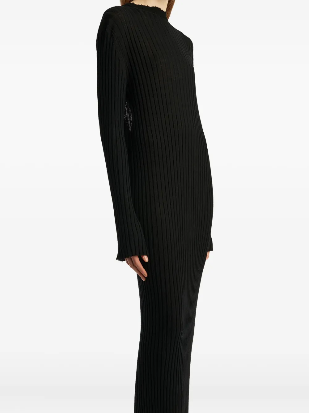 Платье миди с открытой спиной в рубчик KHAITE, черный
Платье миди с открытой спиной в рубчик KHAITE, черный