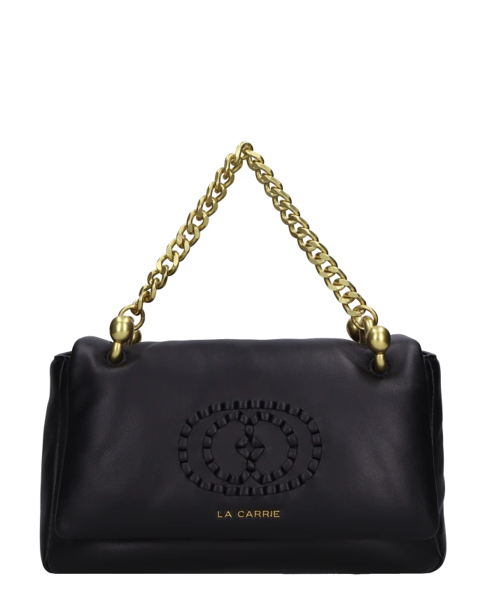 Сумка из кожи с плетеным логотипом Sthephy La Carrie, черный
Сумка из кожи с плетеным логотипом Sthephy La Carrie, черный