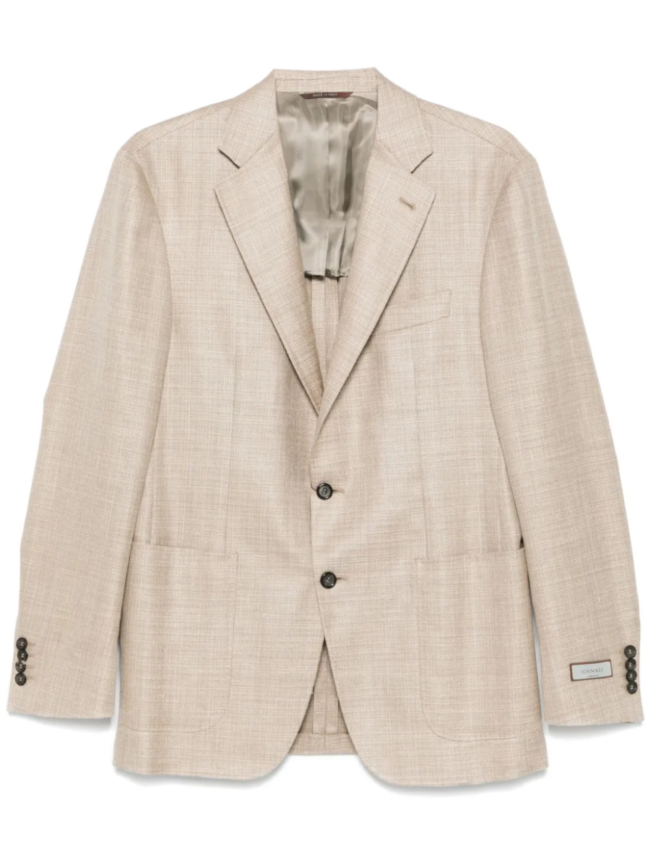 Однобортный пиджак Canali, нейтральный
Однобортный пиджак Canali, нейтральный