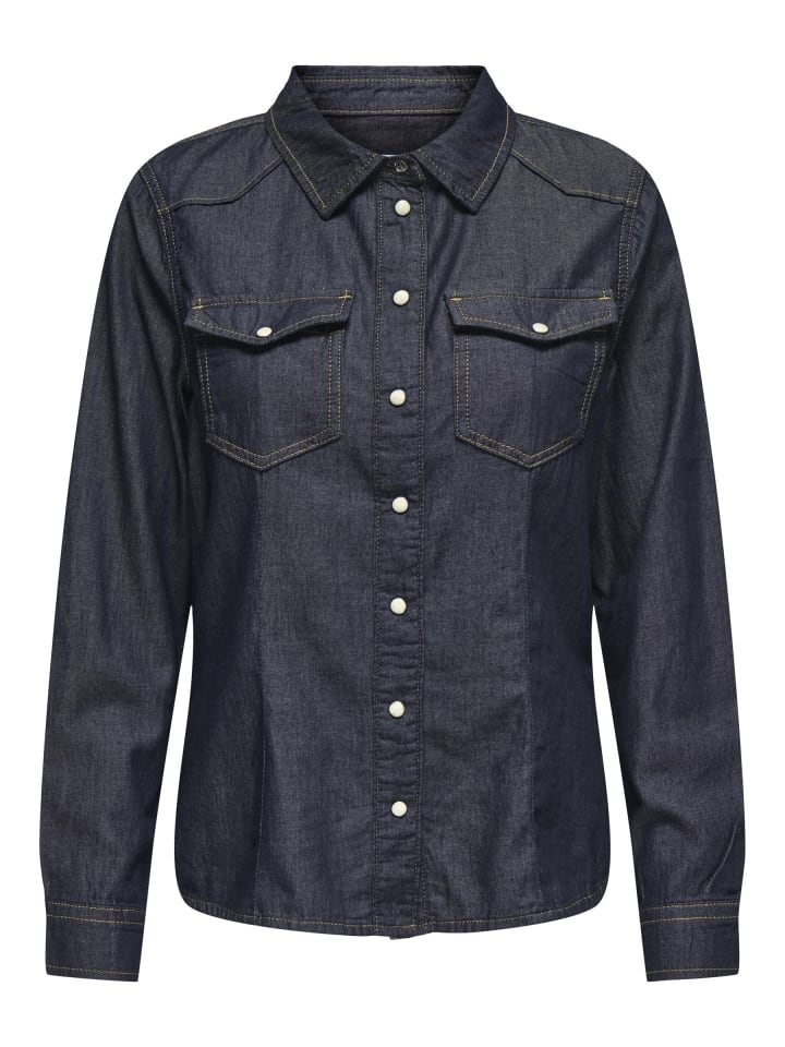 Рубашка ONLY, темно-синий деним
Рубашка ONLY, темно-синий деним