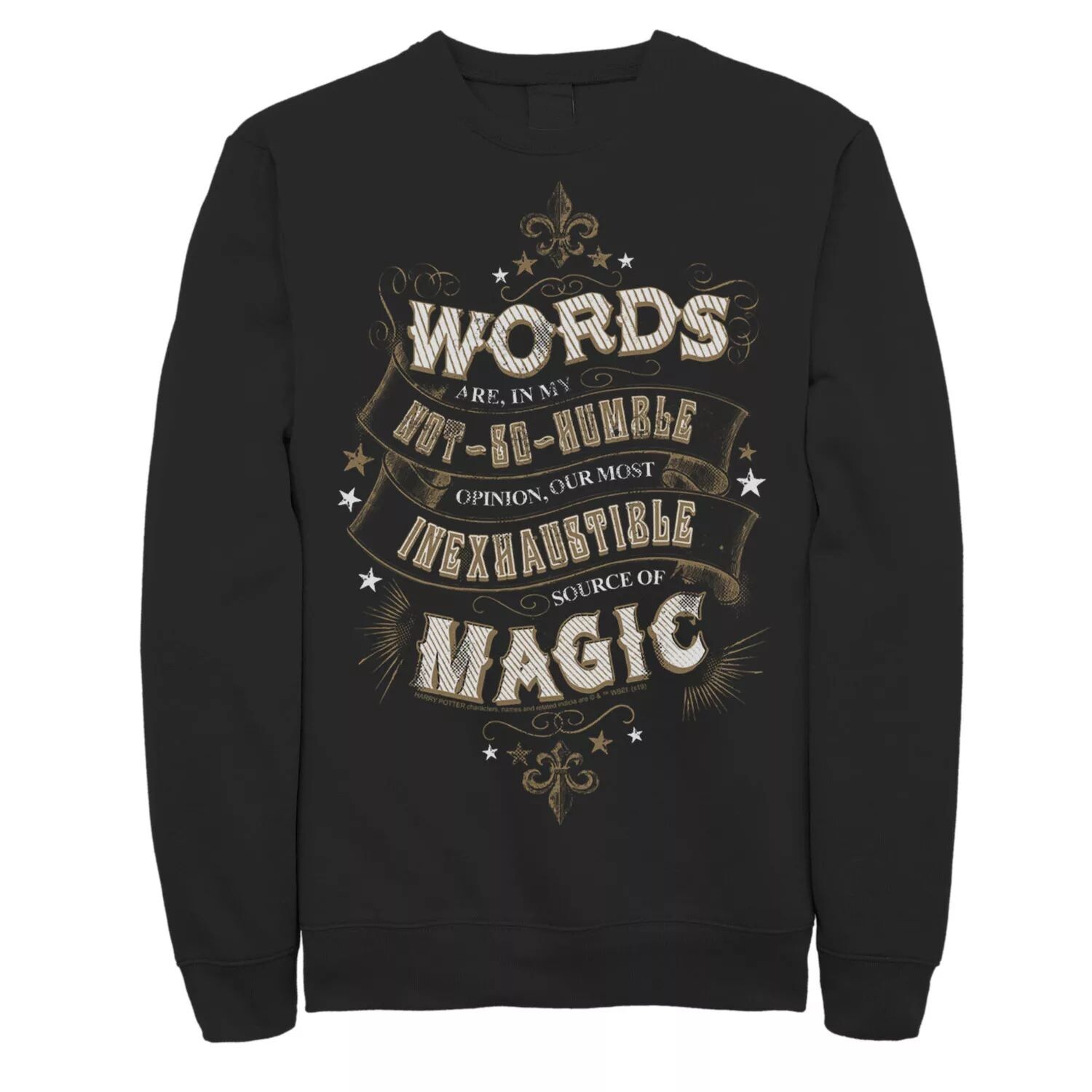 Мужской флисовый пуловер Words is Magic Harry Potter, черный
Мужской флисовый пуловер Words is Magic Harry Potter, черный