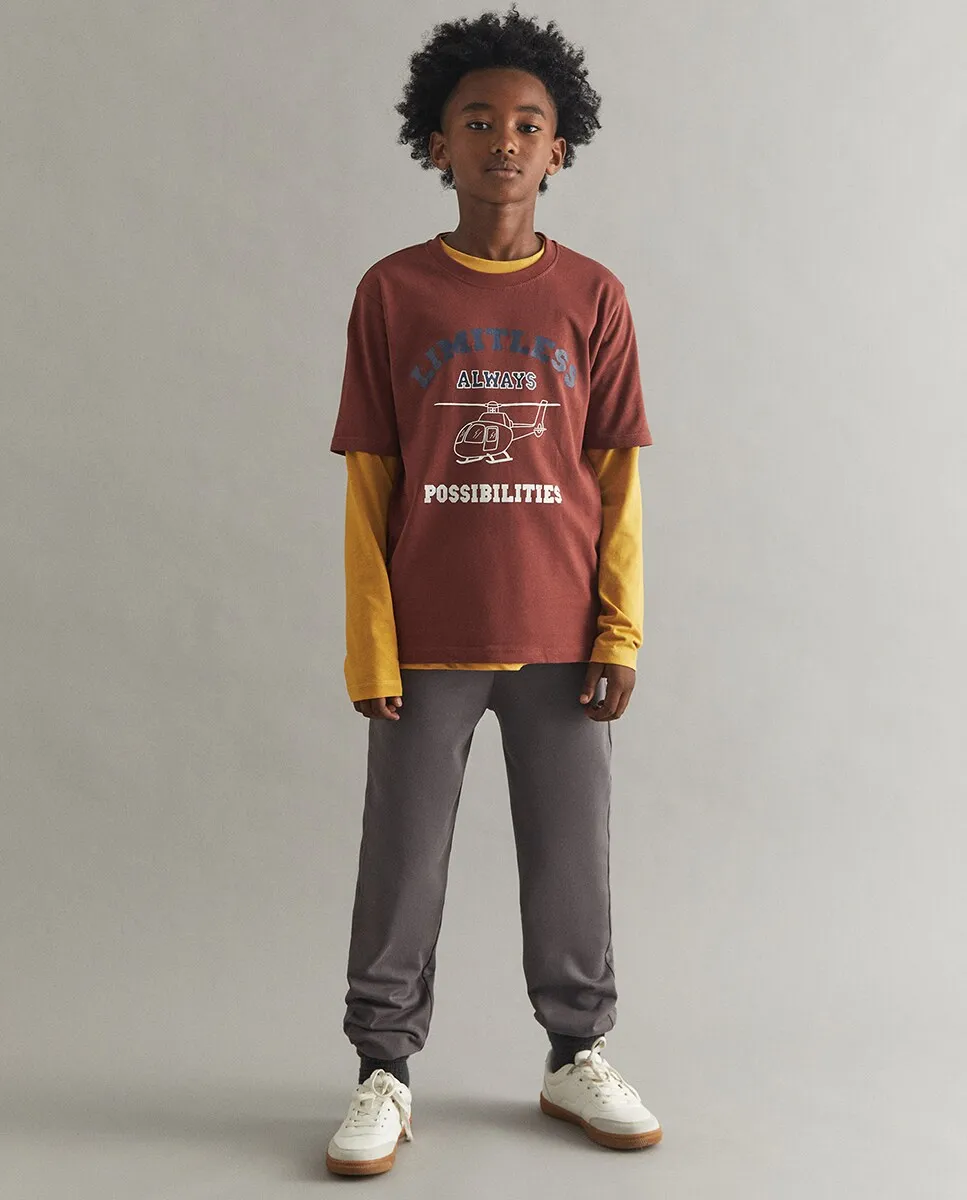 Базовые брюки из махровой ткани Sfera, серый
Базовые брюки из махровой ткани Sfera, серый