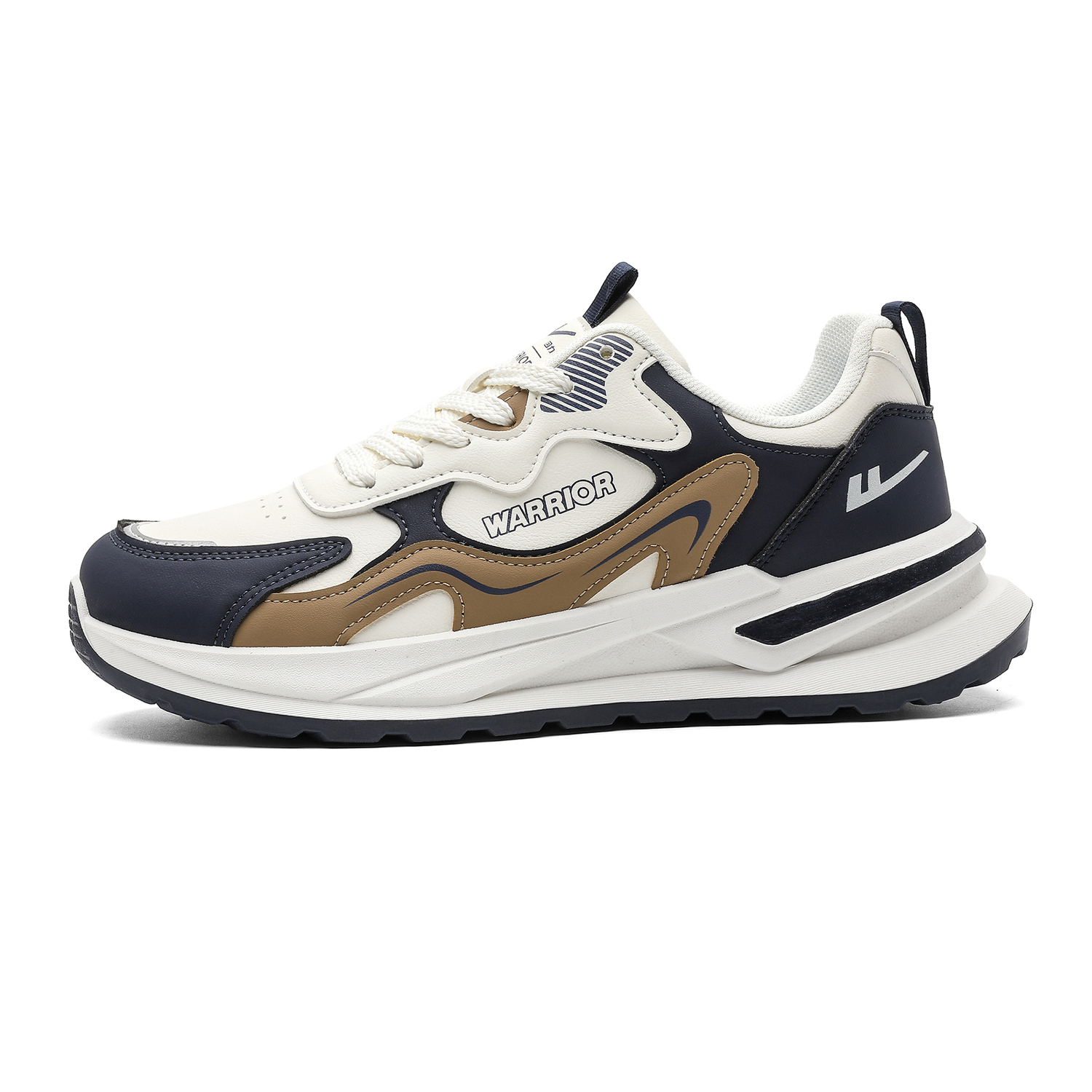 Кроссовки мужские низкие Chunky с амортизацией и износостойкие WARRIOR, бежевый коричневый темно-синий
Кроссовки мужские низкие Chunky с амортизацией и износостойкие WARRIOR, бежевый коричневый темно-синий