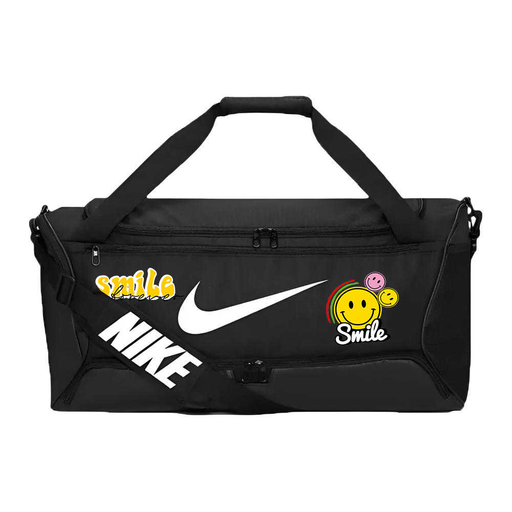 Nike Тканевая дорожная сумка с принтом белыми чернилами, унисекс, черная
Nike Тканевая дорожная сумка с принтом белыми чернилами, унисекс, черная