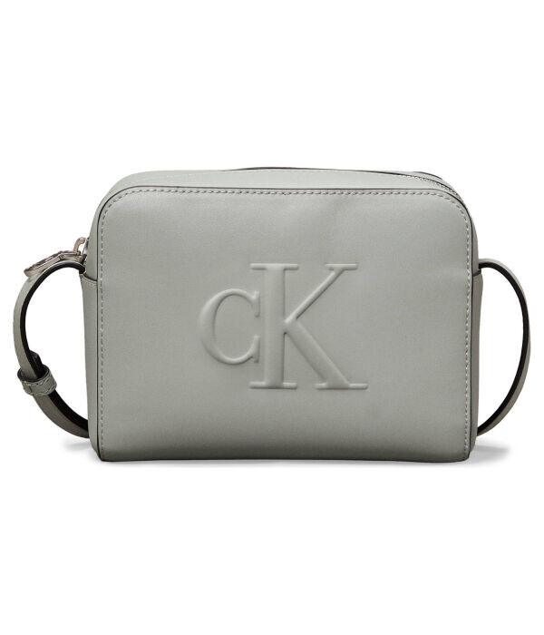 Сумка женская Calvin Klein Jeans кросс-боди с монограммой, серый 
Сумка женская Calvin Klein Jeans кросс-боди с монограммой, серый