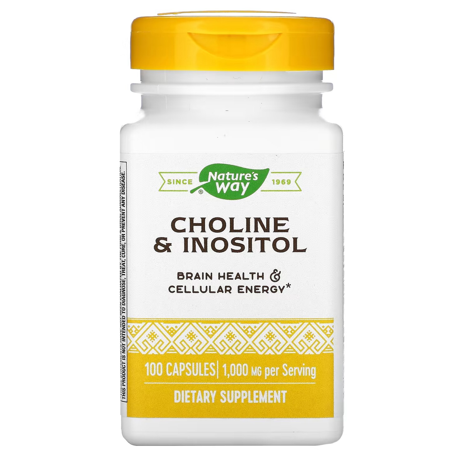Добавка Nature's Way Choline & Inositol 1000 мг
Добавка Nature's Way Choline & Inositol 1000 мг