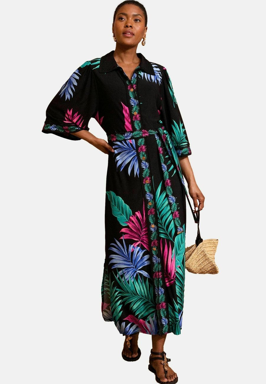Платье Love & Roses Shirt dress, Black Tropical/Black
Платье Love & Roses Shirt dress, Black Tropical/Black