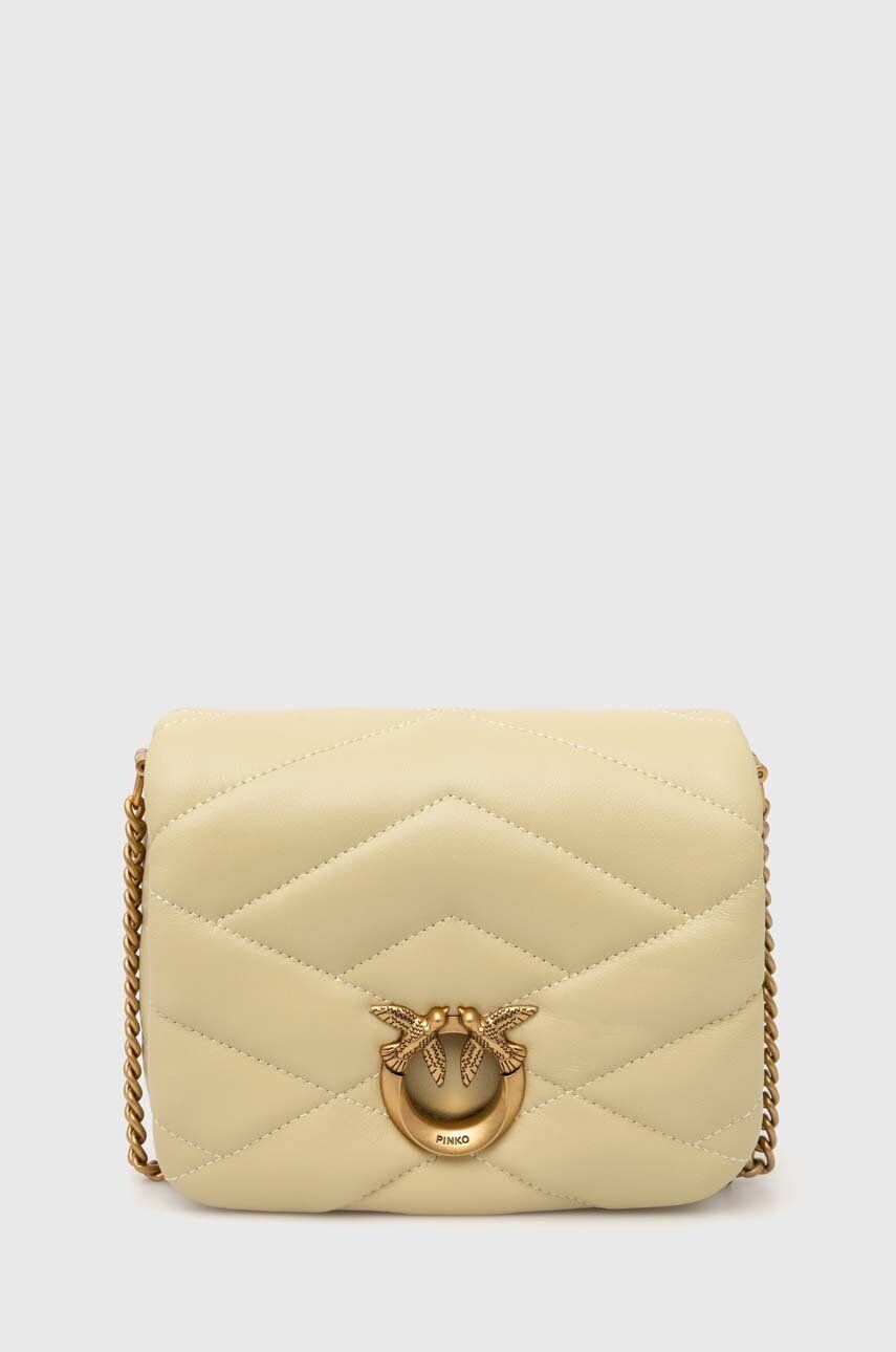 Кожаная сумка Pinko, бежевый
Кожаная сумка Pinko, бежевый