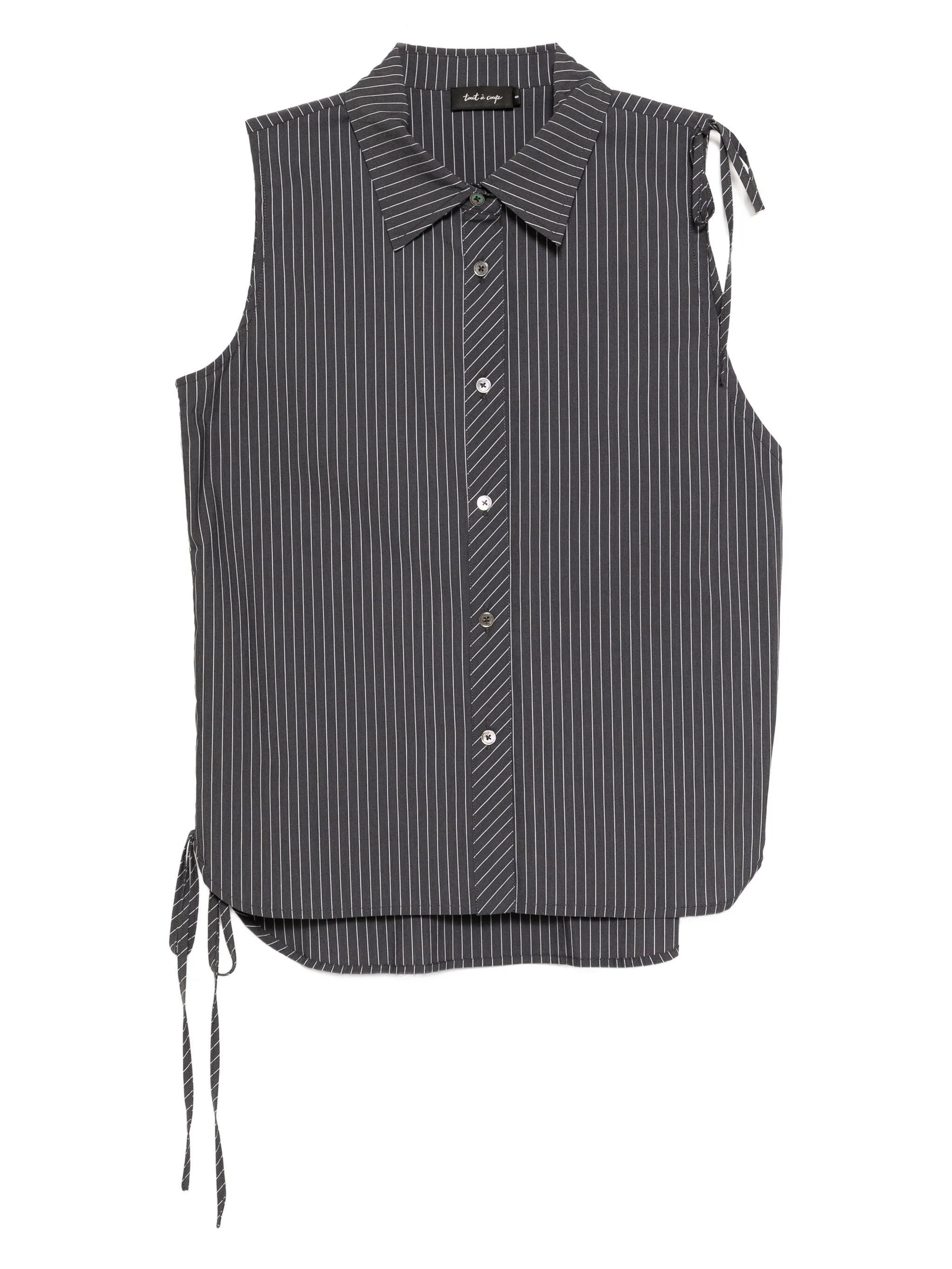 Полосатая рубашка без рукавов Tout A Coup, серый
Полосатая рубашка без рукавов Tout A Coup, серый