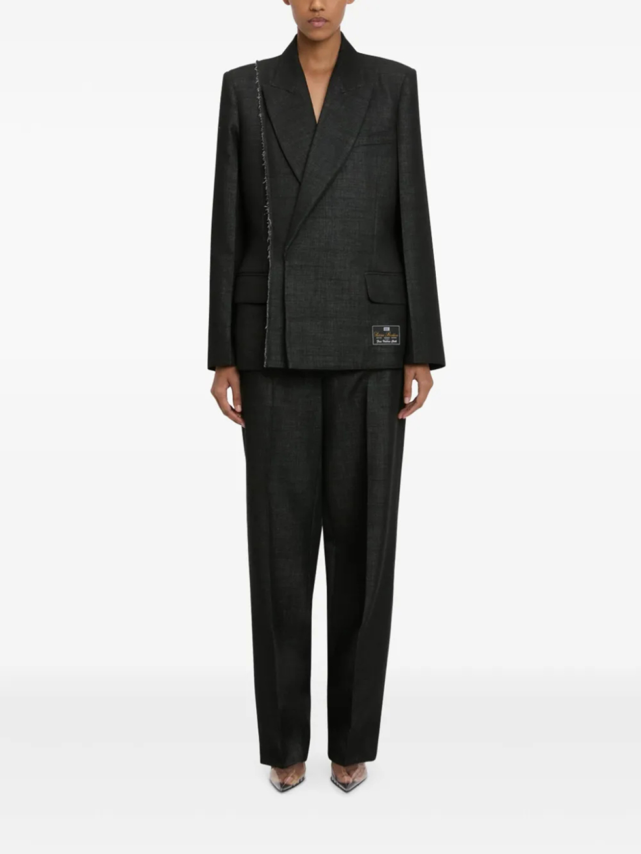 Блейзер с отделкой швами Victoria Beckham, черный
Блейзер с отделкой швами Victoria Beckham, черный