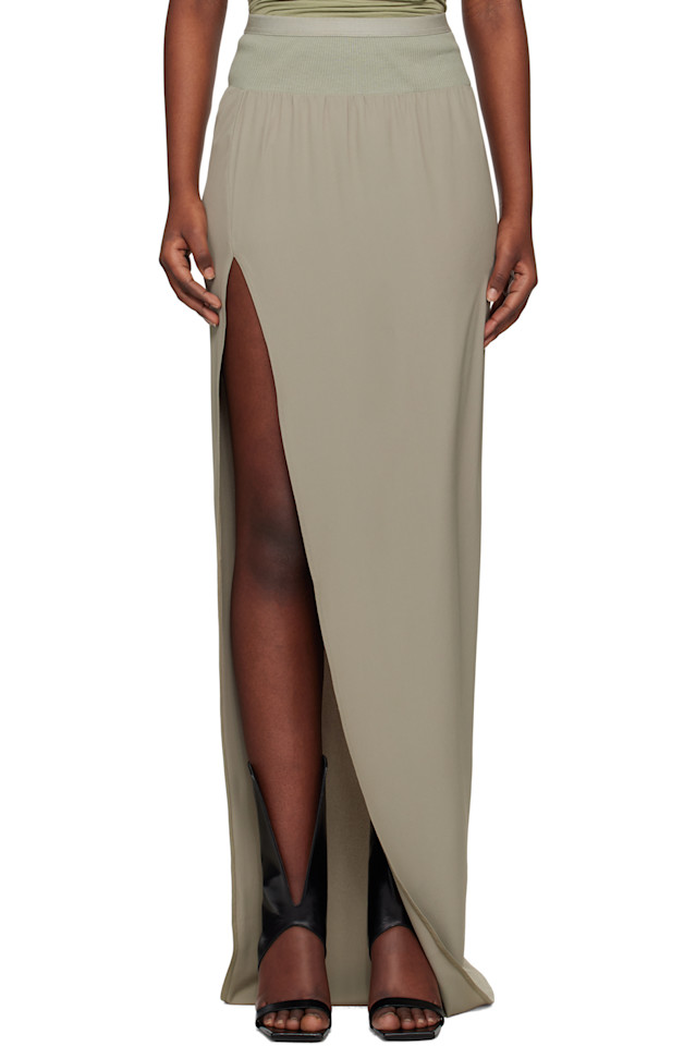 Голливудская плиссированная макси-юбка с разрезом "Кокон" Rick Owens, цвет celadon
Голливудская плиссированная макси-юбка с разрезом "Кокон" Rick Owens, цвет celadon