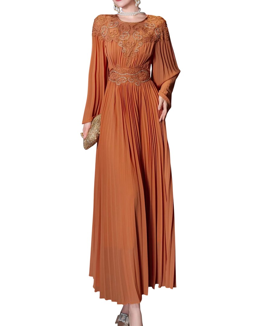 BURRYCO Платье макси из смесового шелка, оранжевый
BURRYCO Платье макси из смесового шелка, оранжевый