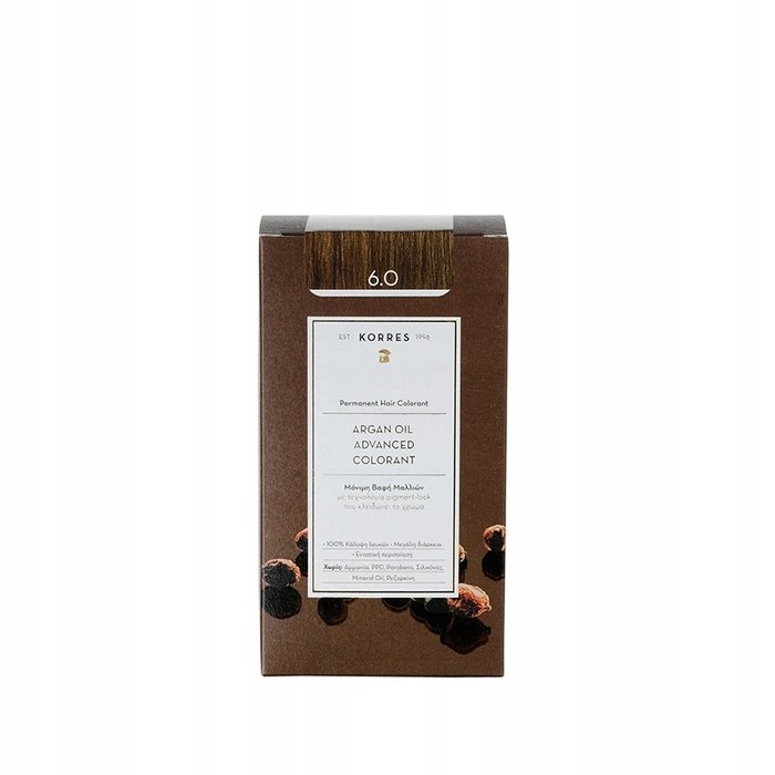 Korres Argan Oil перманентная краска для волос с аргановым маслом оттенок 6.0 Темно-русый 50 мл Inna marka
Korres Argan Oil перманентная краска для волос с аргановым маслом оттенок 6.0 Темно-русый 50 мл Inna marka