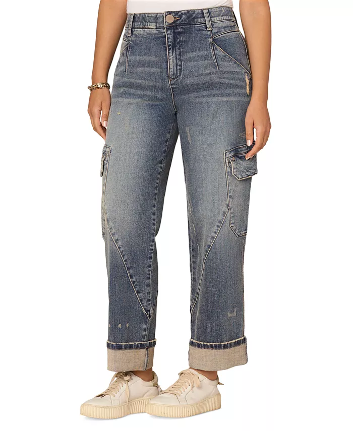 Женские утилитарные джинсы "Ab"solution Skyrise с прямыми штанинами Democracy, синий
Женские утилитарные джинсы "Ab"solution Skyrise с прямыми штанинами Democracy, синий