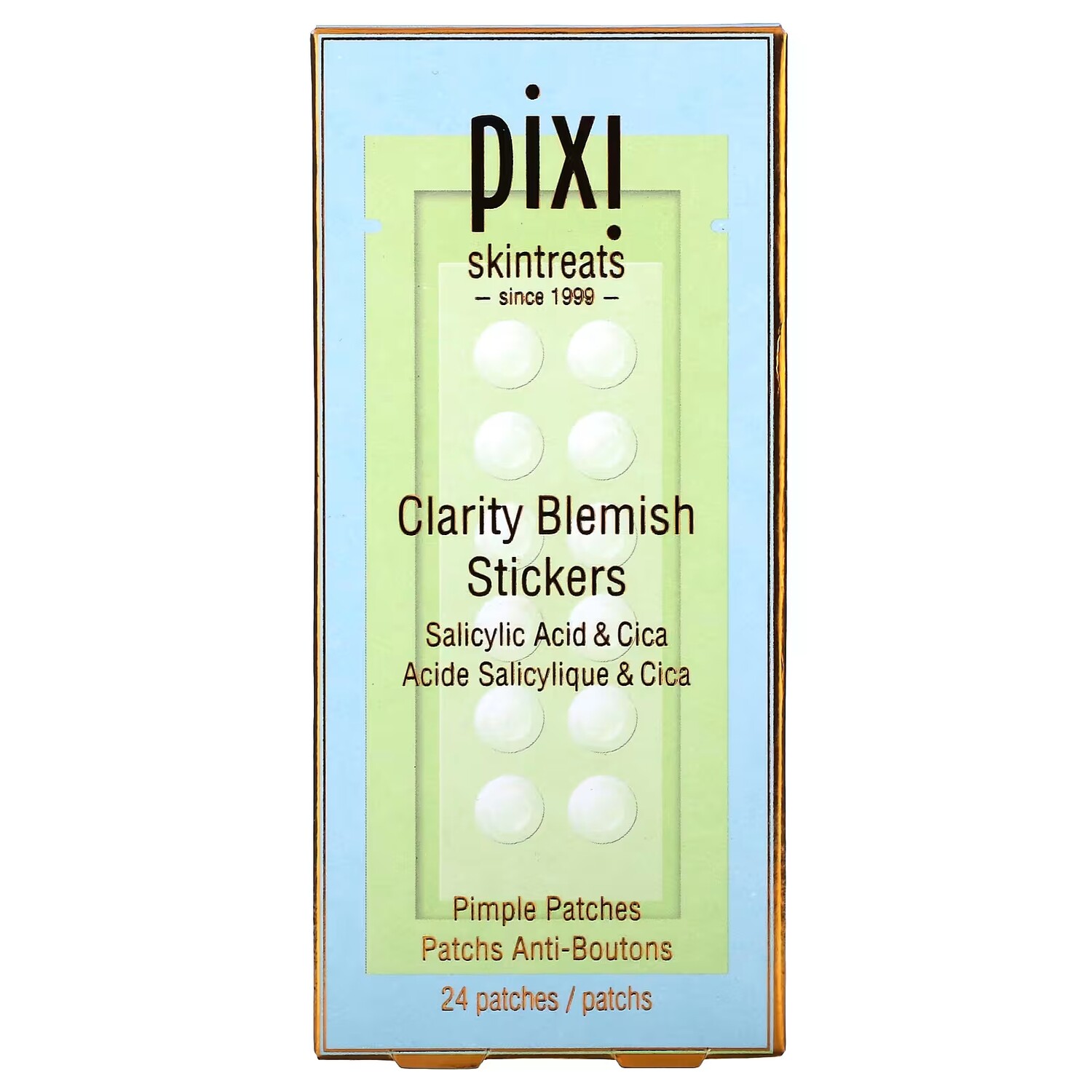 Патчи от пигментных пятен Pixi Beauty Skintreats Clarity Blemish, 24 патча
Патчи от пигментных пятен Pixi Beauty Skintreats Clarity Blemish, 24 патча