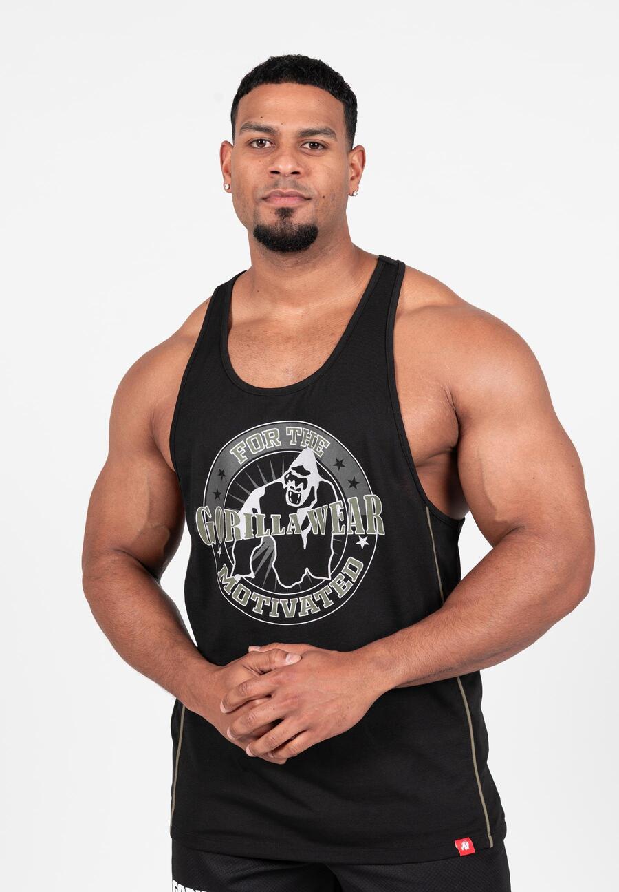 GORILLA WEAR Майка Casper Stringer - чёрно-зелёная
GORILLA WEAR Майка Casper Stringer - чёрно-зелёная