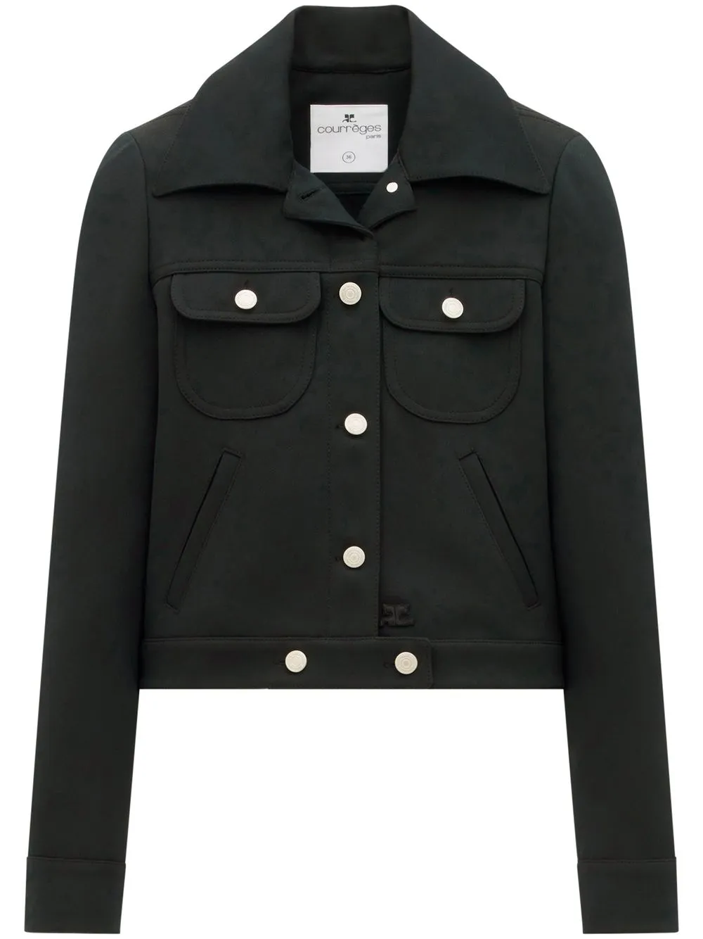 Твиловая куртка Courrèges, черный
Твиловая куртка Courrèges, черный