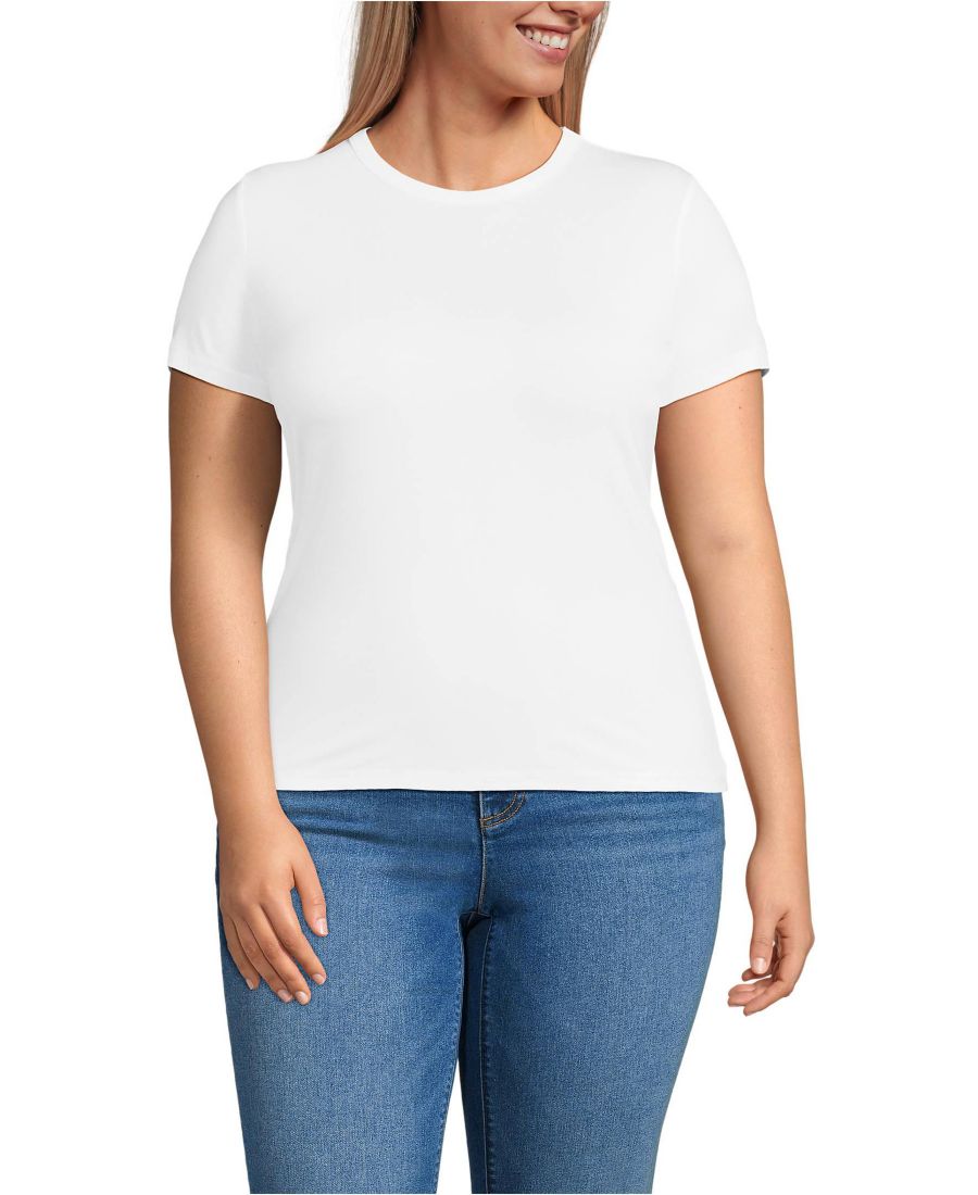 Футболка с коротким рукавом и круглым вырезом, большого размера Lands' End, White, Белый, Футболка с коротким рукавом и круглым вырезом, большого размера Lands' End, White
Футболка с коротким рукавом и круглым вырезом, большого размера Lands' End, White, Белый, Футболка с коротким рукавом и круглым вырезом, большого размера Lands' End, White