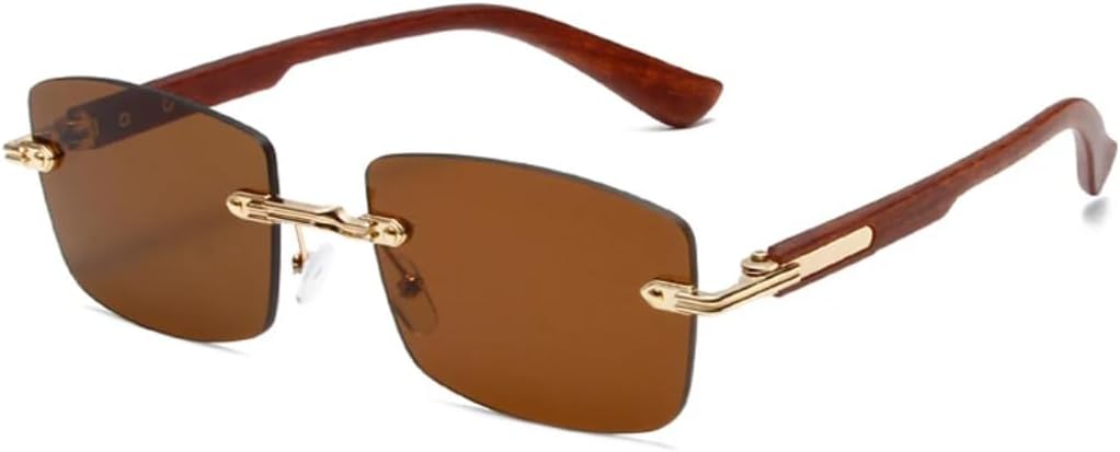 Популярные модные женские солнцезащитные очки в винтажном стиле, без оправы, прозрачные, с градиентом, защита от УФ-излучения UV400, мужские в стиле панк UUPTTPL, Golden Tea
Популярные модные женские солнцезащитные очки в винтажном стиле, без оправы, прозрачные, с градиентом, защита от УФ-излучения UV400, мужские в стиле панк UUPTTPL, Golden Tea