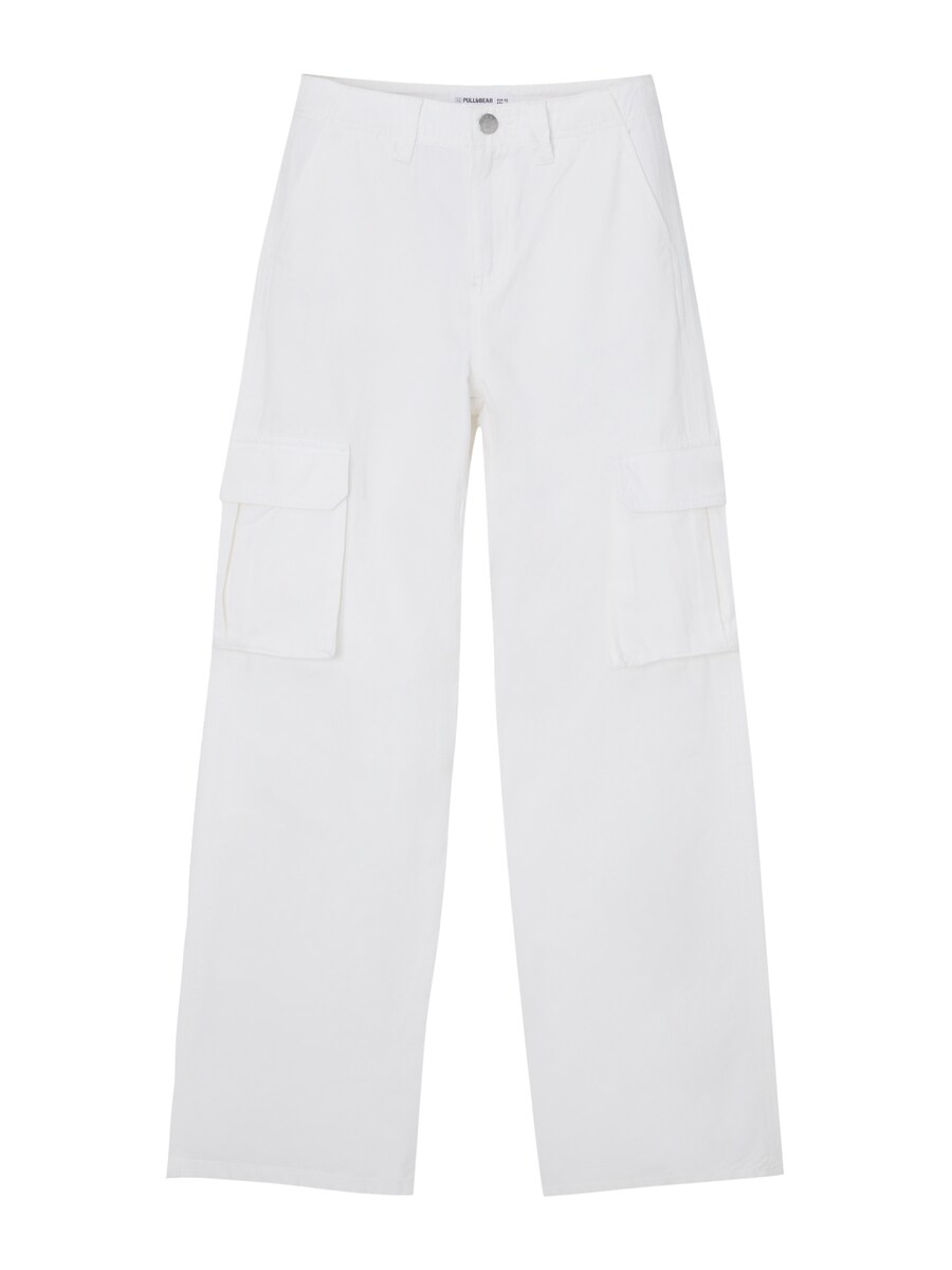 Брюки-карго свободного кроя Pull&Bear, белый
Брюки-карго свободного кроя Pull&Bear, белый