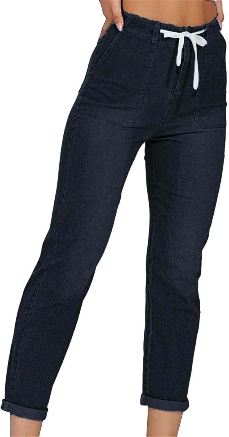 Smoneyful женские джинсы Skinny с кулиской и эластичным поясом
Smoneyful женские джинсы Skinny с кулиской и эластичным поясом