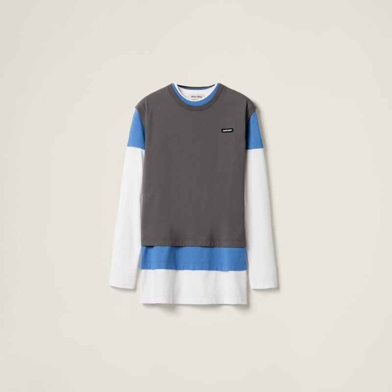 Комплект из 3 футболок из джерси. Miu Miu, белый
Комплект из 3 футболок из джерси. Miu Miu, белый