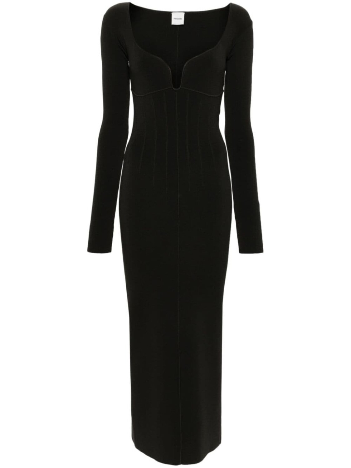 Nanushka платье миди в рубчик, черный
Nanushka платье миди в рубчик, черный