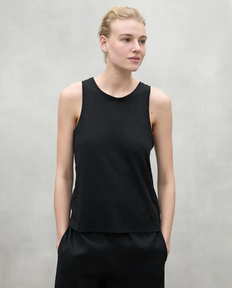 Женская футболка без рукавов с круглым вырезом Ecoalf, черный 
Женская футболка без рукавов с круглым вырезом Ecoalf, черный