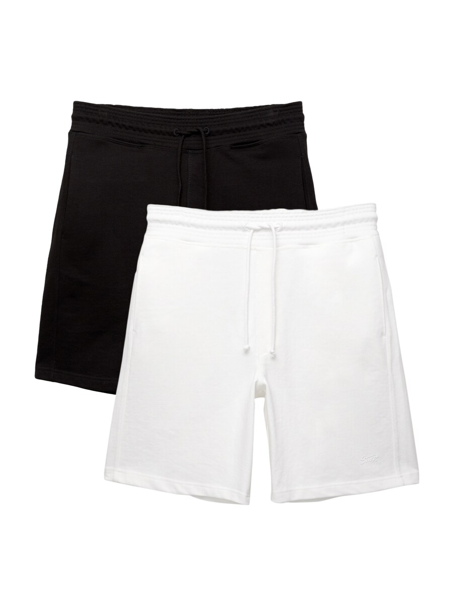 Брюки свободного кроя Pull&Bear, черный/белый
Брюки свободного кроя Pull&Bear, черный/белый