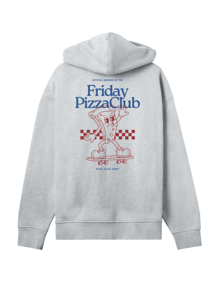 F4NT4STIC Худи Friday Pizza Club серого меланжевого цвета
F4NT4STIC Худи Friday Pizza Club серого меланжевого цвета