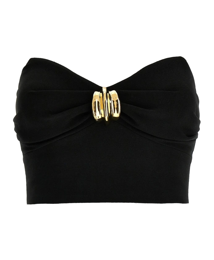 Стильный топ с уникальным дизайном. Elisabetta Franchi, черный
Стильный топ с уникальным дизайном. Elisabetta Franchi, черный