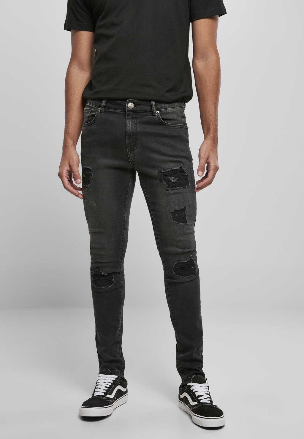Джинсы зауженного кроя Urban Classics HEAVY DESTROYED SLIM FIT JEANS, цвет Realblk Heavy Destroyed Washed
Джинсы зауженного кроя Urban Classics HEAVY DESTROYED SLIM FIT JEANS, цвет Realblk Heavy Destroyed Washed